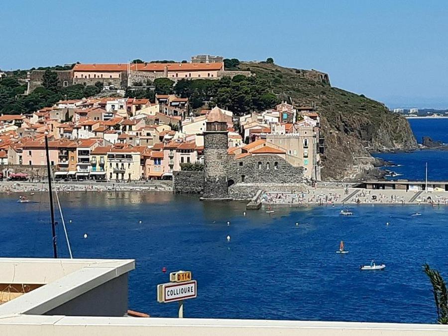 Vue Imprenable - Piscine - Parking Prive - Terrasse - Collioure Apartment Exterior foto